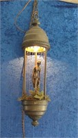 VINTAGE DECORATIVE RAIN OIL NUDE HANGING LAMP