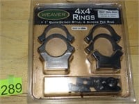 Weaver 1" 4x4 Rings
