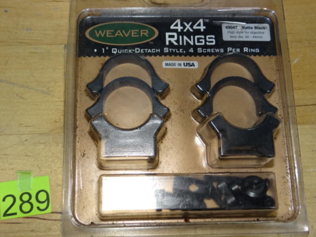 Weaver 1" 4x4 Rings