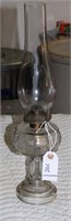 CLEAR GLASS OIL LAMP