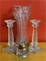 Fine Antique Etched & Cut Glass Group