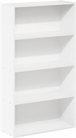 Furinno Pasir 4-Tier Bookcase  White White