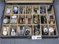 Large Lot of Assorted Mens Wrist Watches