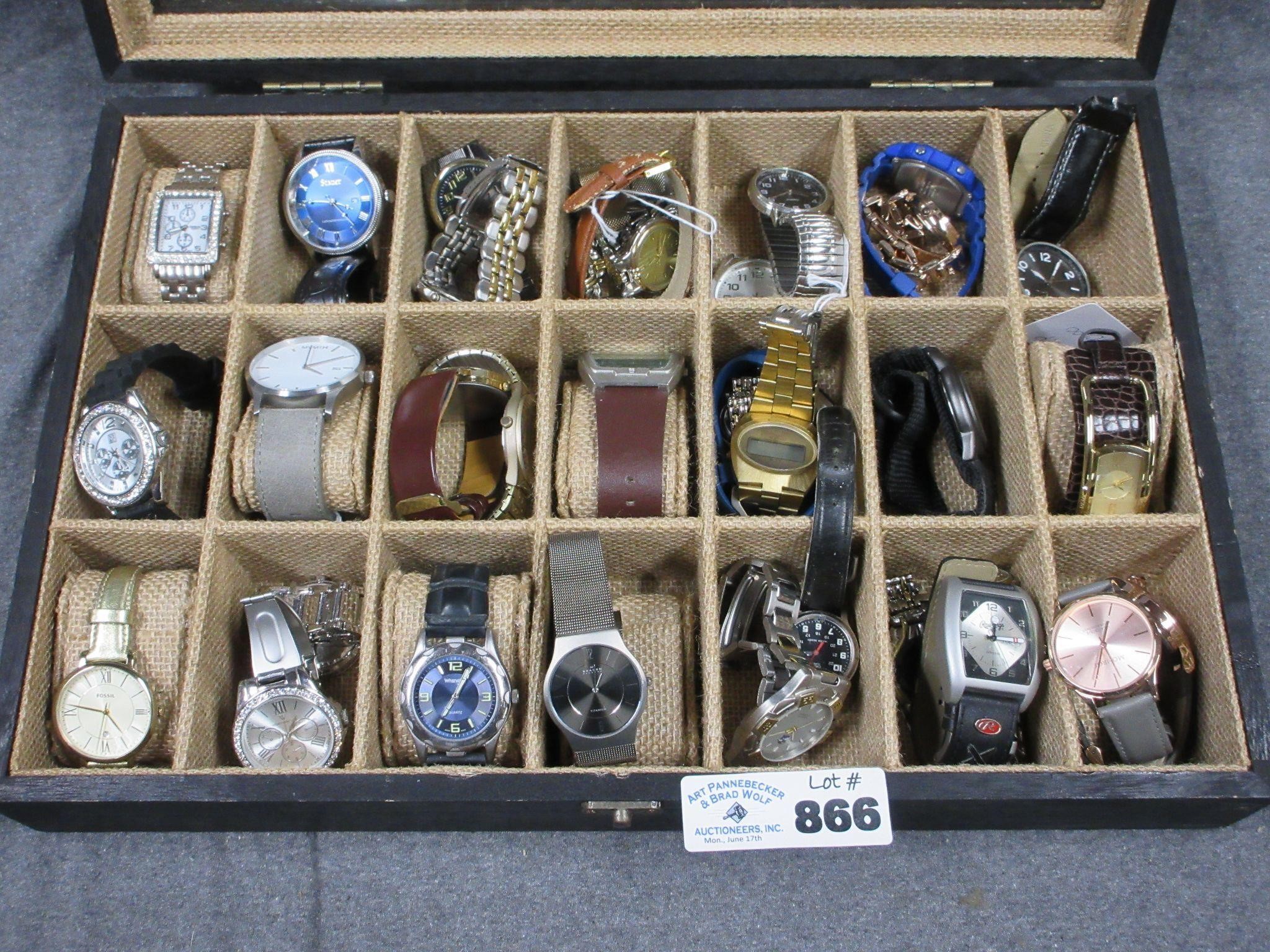 Large Lot of Assorted Mens Wrist Watches