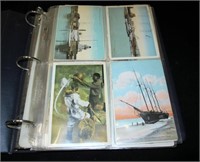 Ships and boats postcard album, 88 cards