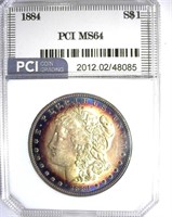 1884 Morgan PCI MS-64 Gorgeous Color