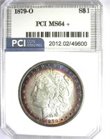 1879-O Morgan PCI MS-64+ Lots Of Rim Color