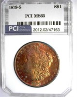 1879-S Morgan PCI MS-65 Golden Purple