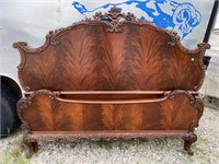 BATESVILLE FLAME MAHOGANY CARVED FULL SIZE BED