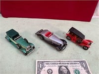 3 CARS 1937 MERCEDES BENZ, 1930 MODEL J & 1912