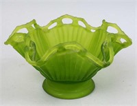 Westmoreland Green Satin Glass Bowl