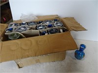 Case of 34 Hookah Vases - Most are Blue