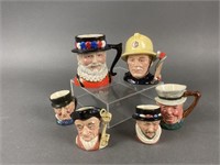 Miniature Royal Doulton Toby Mugs & More
