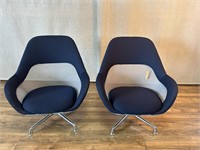 Pair of Steelcase Coalesse Swivel Lounge Chairs