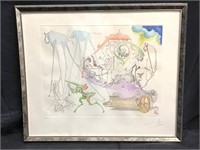 Signed Numbered Salvador Dali Lithograph - Hand