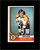 1974 Topps #100 Bobby Orr EX to EX-MT+