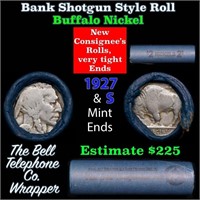 Buffalo Nickel Shotgun Roll in Old Bank Style 'Bel