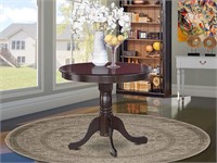 East West Furniture Dining Table, Cappuccino