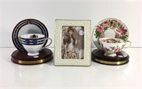 Honor Society Cup and Saucers and Frame