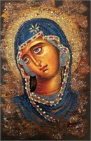 "Virgin Mary" 8”x5”Collectible Icon - Antanenka