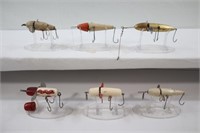 (6) DIFFERENT WOODEN LURES:
