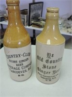 Country Club & Old Country Ginger Beer Bottles