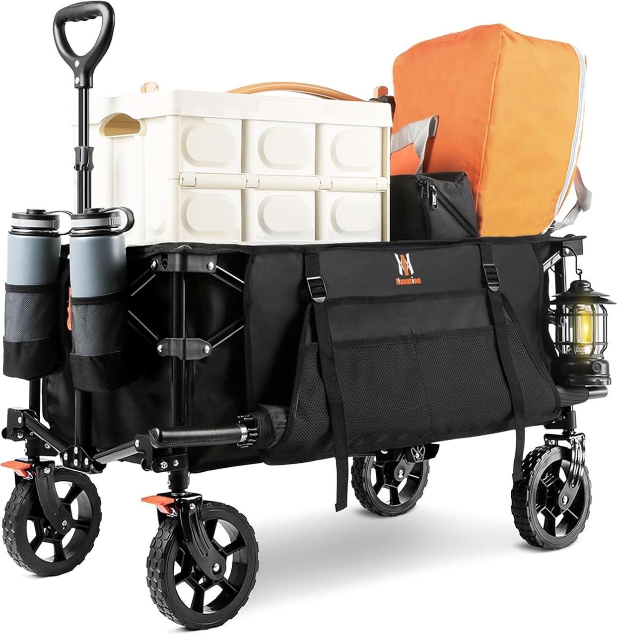 Navatiee Folding Wagon  Heavy Duty  S1 Black