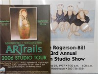 Art Show Posters and Rogerson News Articles