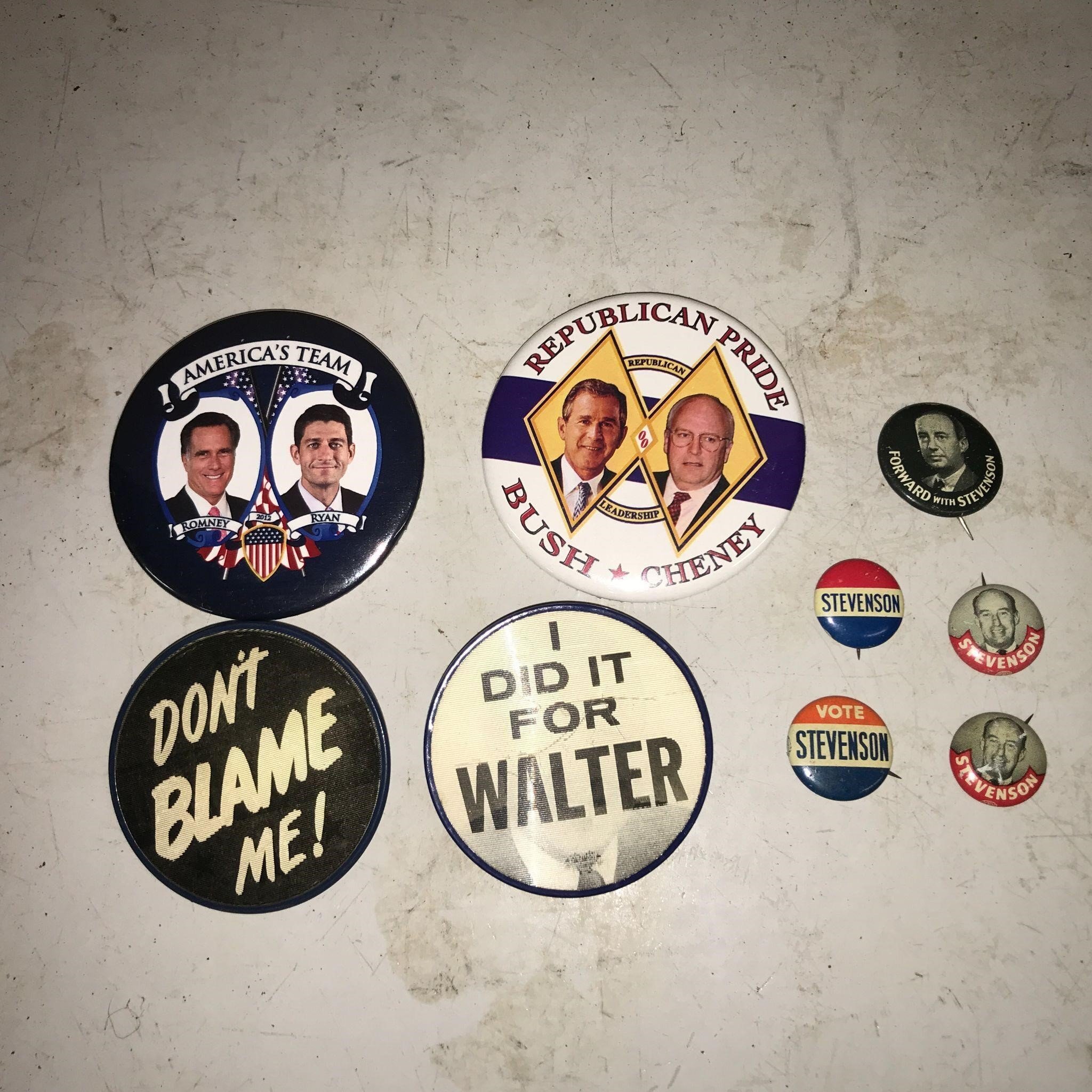 Presidential Political Buttons