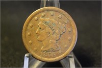 1855 Large Cent Coin