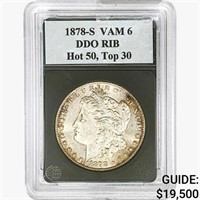 1878-S Morgan Silver Dollar GG  DDO RIB VAM-6