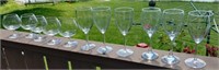 Crystal Wine & Cognac Glasses With Ametyst Tinge