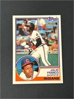 1983 Topps Traded Julio Franco Rookie Card