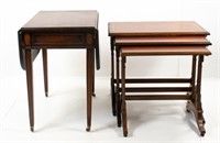 Brandt Federal Style Table & Nest of Tables