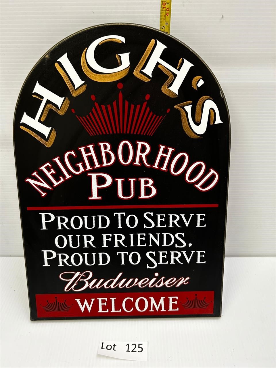 High's Neighbor Hood Pub Budweiser Sign