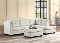 HH74497 Sienna - Biege Velvet Sectional Set