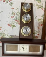 Fetco Chantel clock and barometer