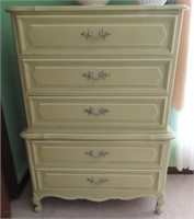 FRENCH PROVINCIAL CHEST ON CHEST