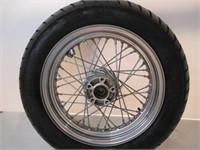 16" Crome Wire Wheel Rear Tire not Servicable