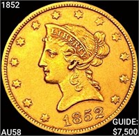 1852 $10 Gold Eagle CHOICE AU
