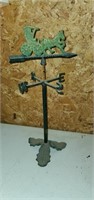 Cast iron horse and carriage weather vane
