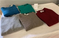 5 wool sweaters (medium)