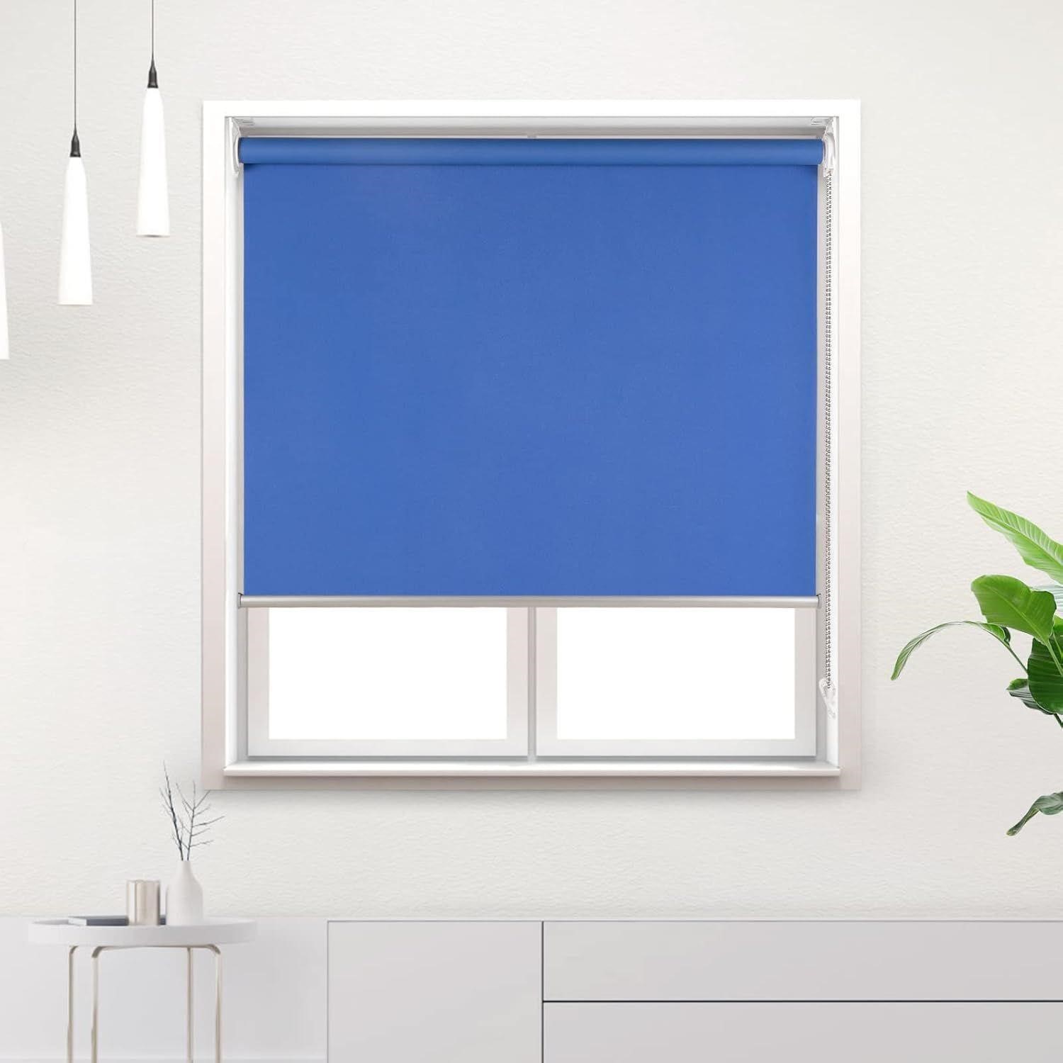 BLUE Blackout Roller Window Shades