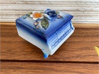Made in Japan Porcelain Piano Trinket Box