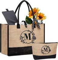 BeeGreen Initial Beach Tote M