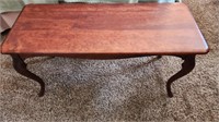 Lovely Coffee Table with Queen Anne Legs