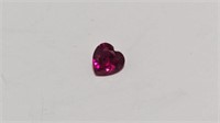 .90ct Natural Ruby Heart Cut