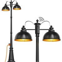 Dusk to Dawn Outdoor Lamp Post Lights with Outlet,
