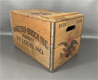 Anheuser-Busch Inc Budweiser Wood Crate