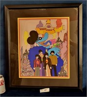 Beatles 3-d animation cel Yellow Sub